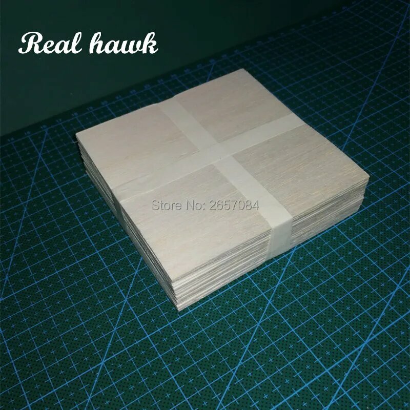Деревянные листы Real Hawk Balsa Wood 1 мм 80x80/90x90 мм 25 шт 90x90x1mm 25pcs