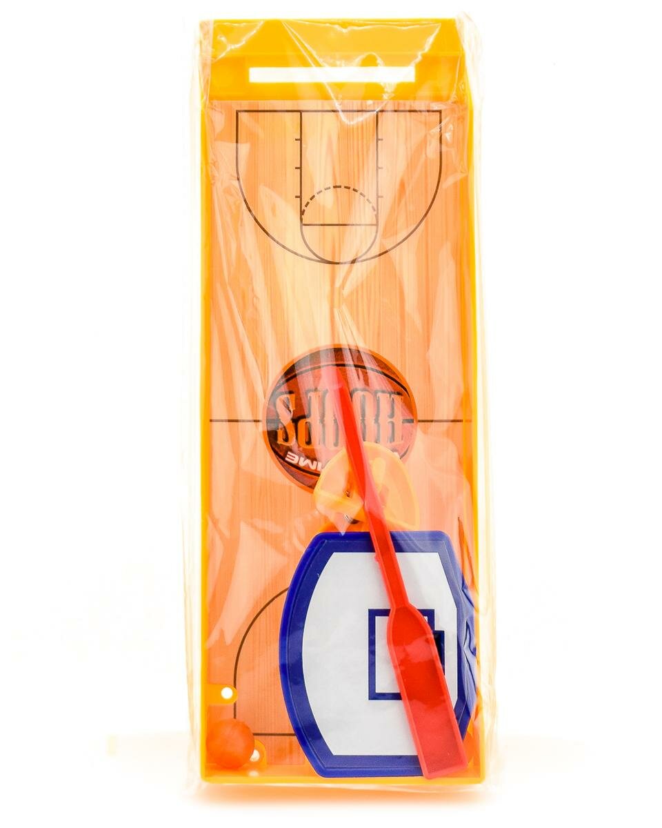 Настольная игра «Меткий бросок» с катапультой, 2 мяча, пластик, оранжевый/красный