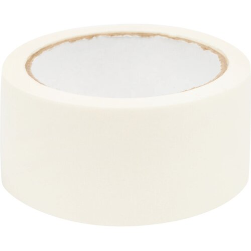 Клейкая бумажная лента 48 мм x 25 м малярный скотч для создания четкого геометрического рисунка во время покраски стен или мебели для защиты поверхностей или предметов интерьера во время ремонтных и строительных работ 441₽