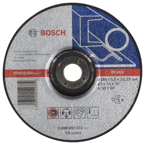 Шлифовальный абразивный диск BOSCH Expert for Metal 2608600315, 1 шт. шлифовальный абразивный диск bosch standard for metal 2608603184 1 шт