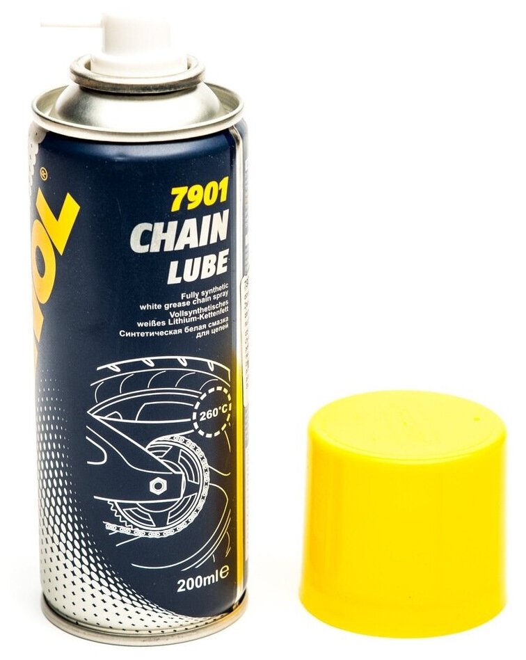 7901 Mannol Chain Lube 200 Мл. Синтетическая Белая Смазка Для Цепей MANNOL арт. 7901