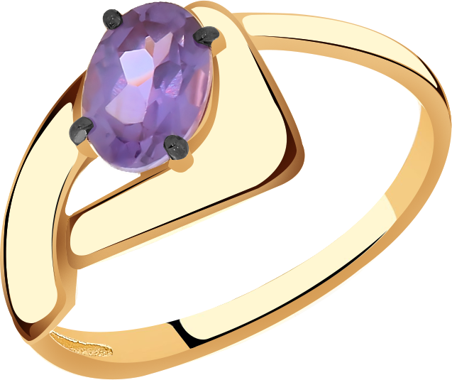 Кольцо Diamant online, золото, 585 проба, александрит