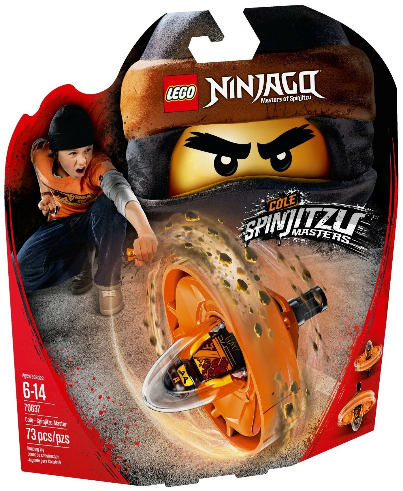 Конструктор LEGO Ninjago 70637 Коул — Мастер Кружитцу, 73 дет.