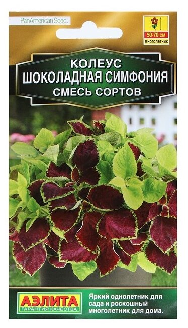 Семена Агрофирма АЭЛИТА Колеус Шоколадная симфония смесь сортов пробирка 3 шт.