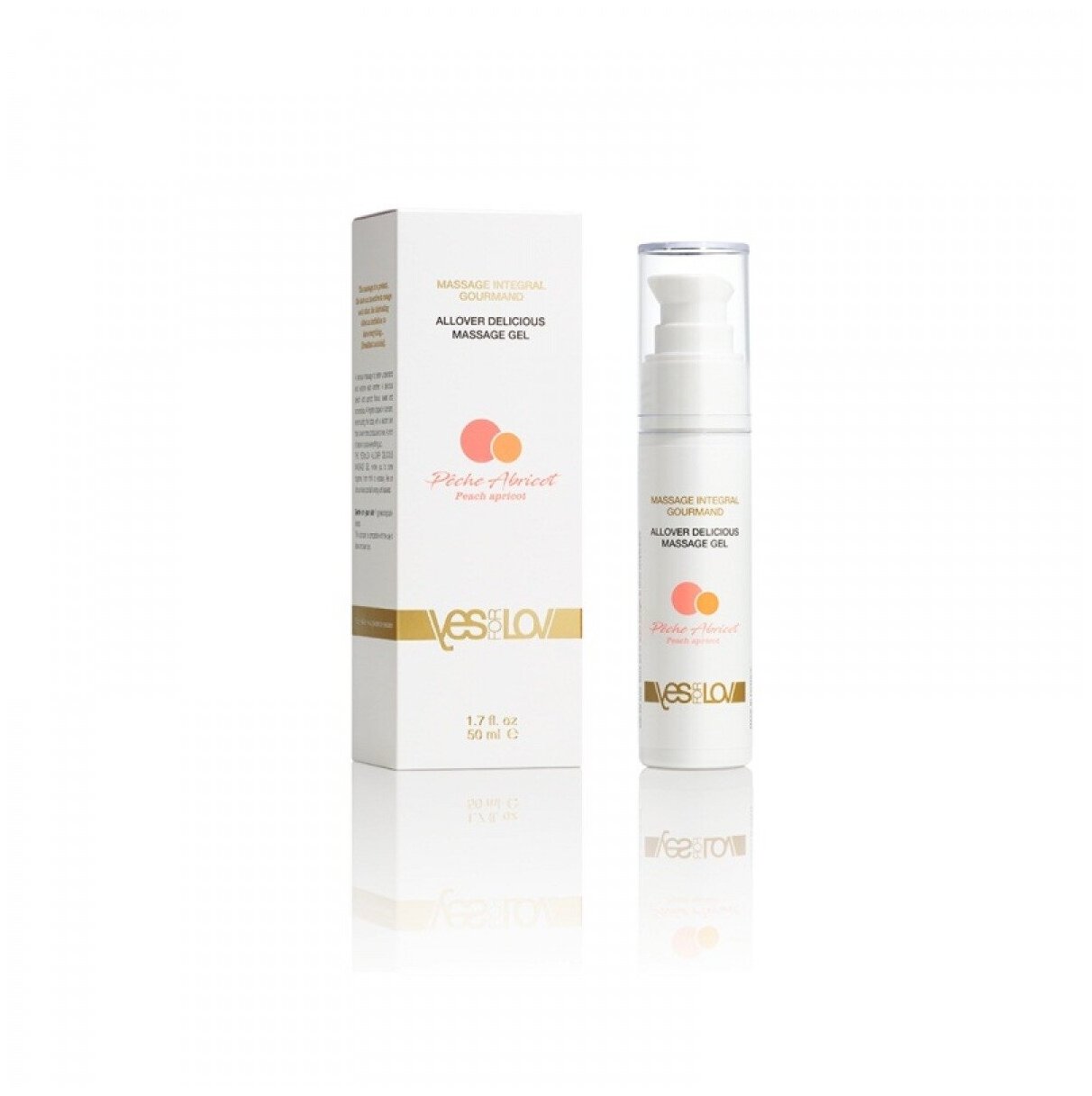 Гель-смазка YESforLOV Allover Delicious Massage Gel Peach-Apricot 50 мл флакон