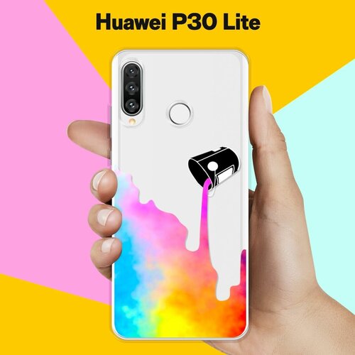 Силиконовый чехол Краски на Huawei P30 Lite силиконовый чехол на huawei p30 lite ананас для хуавей п30 лайт