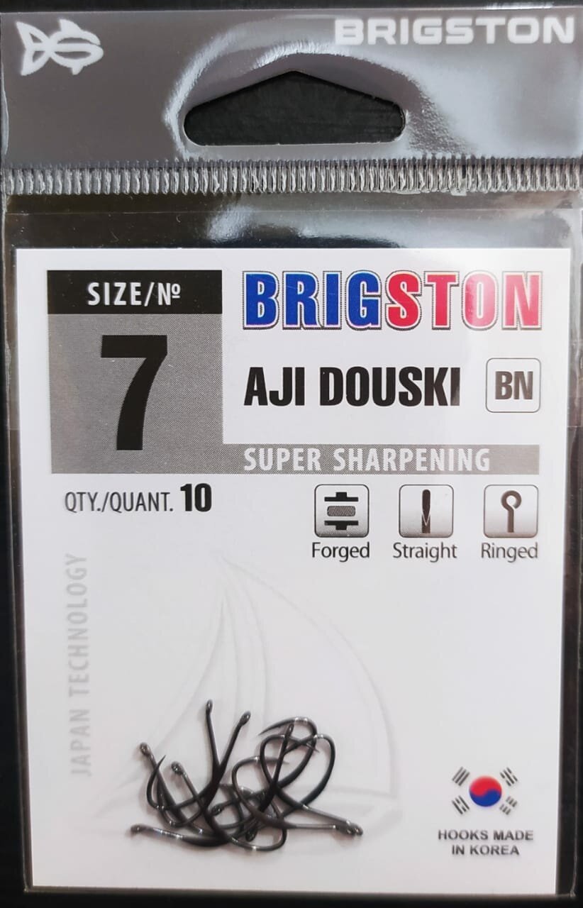 Рыболовные крючки Brigston Aji Douski (BN) №7 упаковка 10 штук