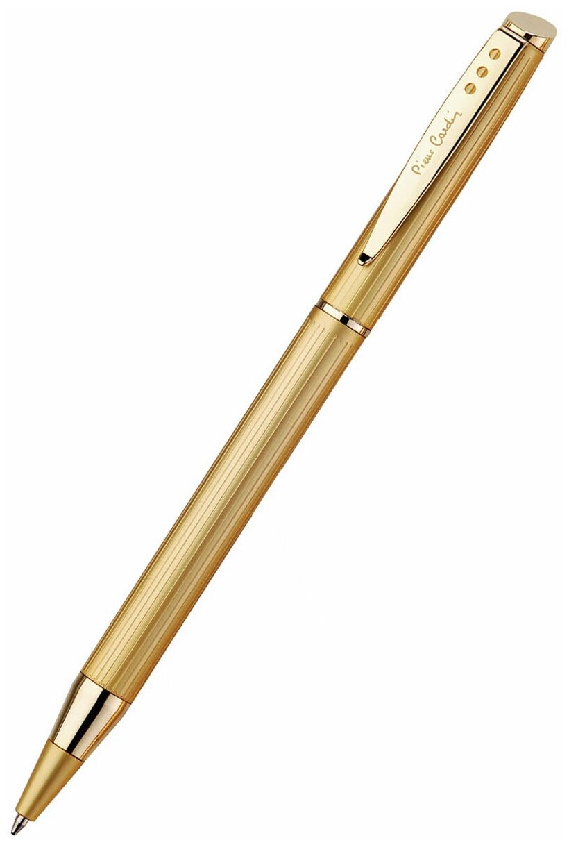 Ручка шариковая Pierre Cardin GAMME, латунь/нержавеющая сталь, цвет золотистый (PC0858BP)