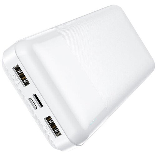 Внешний аккумулятор Hoco Power Bank J72A 20000mAh White портативный аккумулятор hoco j72a easy travel 20000mah white упаковка коробка