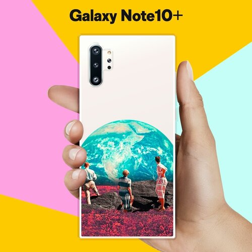Силиконовый чехол на Samsung Galaxy Note 10+ Вид на Землю / для Самсунг Галакси Ноут 10 Плюс силиконовый чехол вид на землю на samsung galaxy note 20