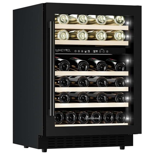 Meyvel MV46PRO-KBT2 компрессорный (встраиваемый / отдельностоящий холодильник для вина на 46 бутылок)