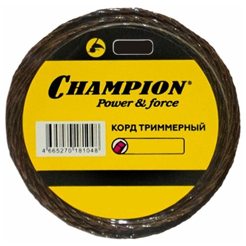 Корд трим. CHAMPION Magic 3,0мм*56м витой квадрат+нож С7042