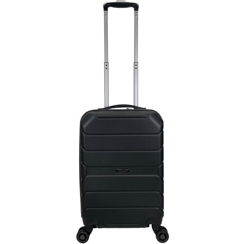 фото Чемодан – ручная кладь (размер s) 40 л, 55x35x21 см, двойные колеса , цвет черный freedom