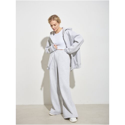 фото Костюм , худи и брюки, повседневный стиль, оверсайз, размер s-m, серый ruch