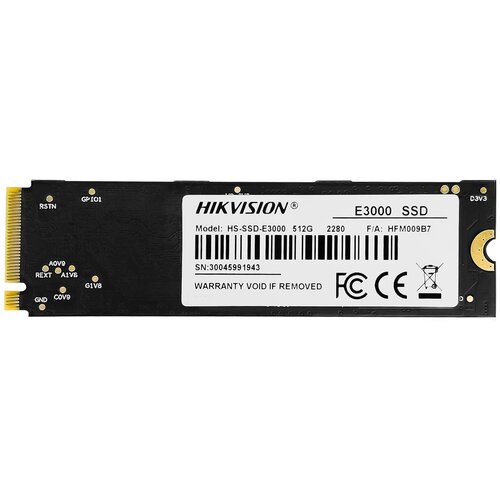 Жесткий диск SSD M.2 2280 512GB Hikvision E3000 Client SSD (HS-SSD-E3000/512G)