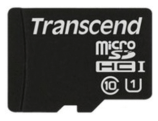 Карта памяти 16Gb MicroSD Transcend (TS16GUSDCU1)