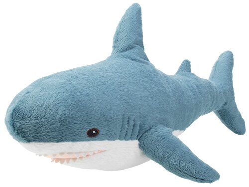 Мягкая игрушка акула икеа блохэй, 55 см, синий
