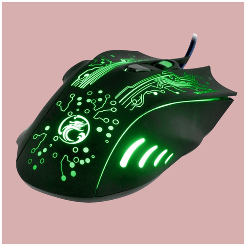 Kомпьютерная мышь High Spirit X9 с оптическим сенсором и цветной подсветкой /green