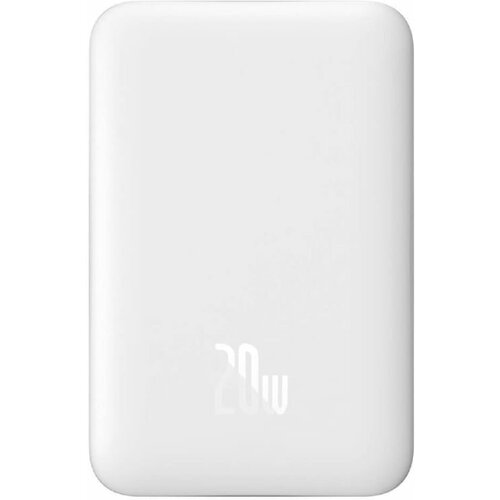 Внешний магнитный беспроводной аккумулятор BASEUS Magnetic Mini 10000 mAh 20W Белый PPCX070002 408000₽