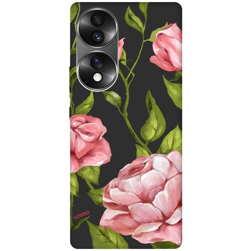 Матовый Soft Touch силиконовый чехол на Honor 70, Хонор 70 с 3D принтом Amazing Roses черный матовый soft touch силиконовый чехол на honor 70 хонор 70 с 3d принтом amazing irises черный