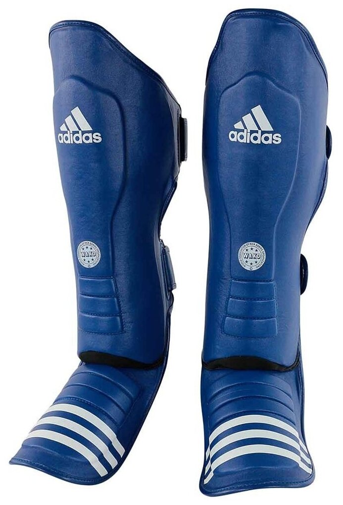 Защита голени и стопы WAKO Super Pro Shin Instep Guards синяя (размер XXL)