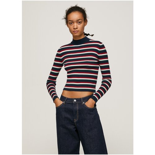 фото Пуловер для женщин, pepe jeans london, модель: pl701909, цвет: разноцветный, размер: s