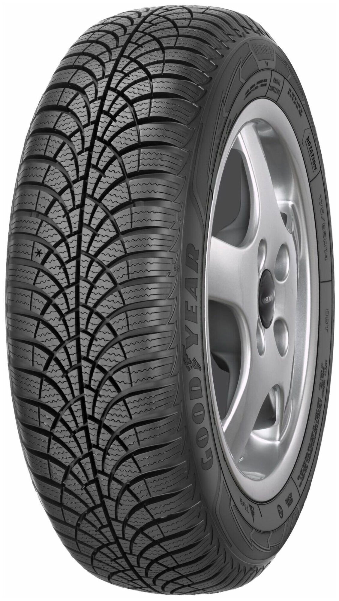 Зимние нешипованные шины Goodyear UltraGrip 9+ (195/60 R16 93H)