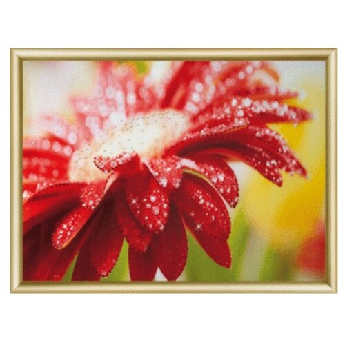 фото Кс177 набор для изготовления картины со стразами 'гербера' 30,3*42 чарiвна мить