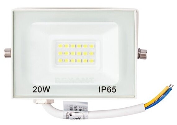 Светодиодный прожектор Rexant 20 Вт, 200-240 В, IP65, 1600 Лм, 5000 K, белый