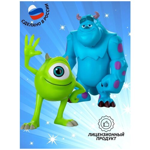 Коллекционный набор фигурок игрушек Prosto toys Салли и Майк Вазовский персонажи анимационного фильма Корпорация монстров Дисней