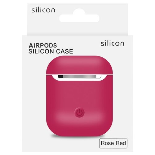 Чехол Silicon Case для AirPods (rose red)