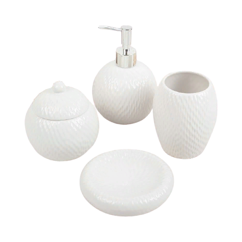 фото Набор для ванной доляна шар 2609932, белый