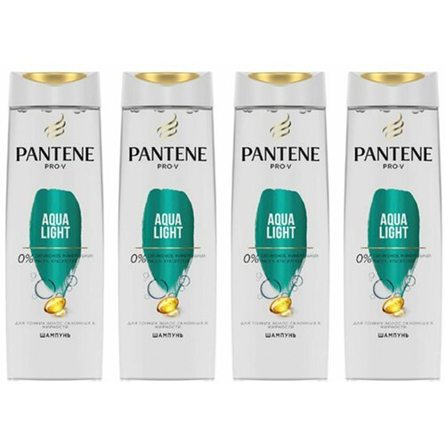 Шампунь Pantene Pro-V Aqua Light питательный, 4 упаковки