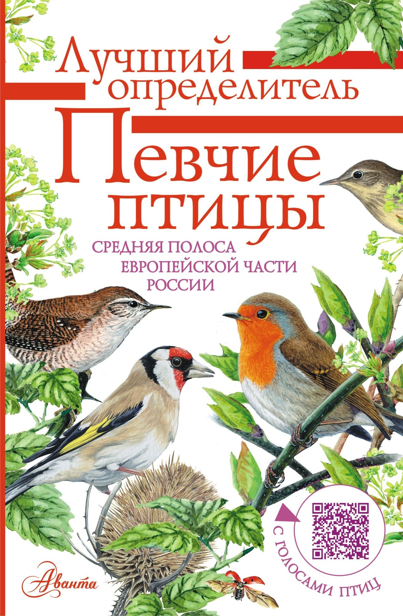 ЛучшийОпределитель Певчие птицы Средняя полоса европейской части России Определитель с голосами птиц (Архипов В. Ю, Коблик Е. А.)