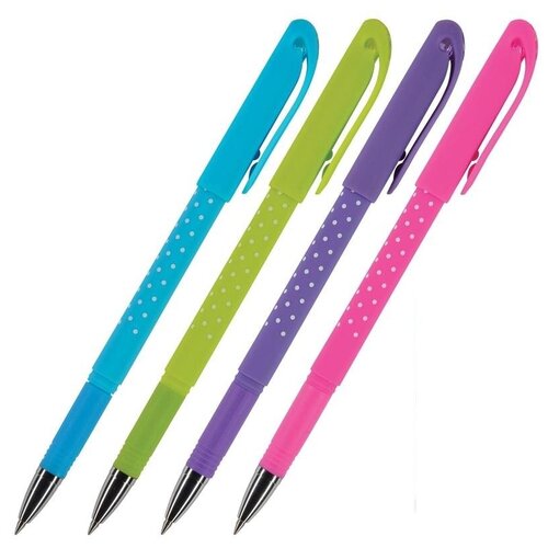 Ручка гелевая стираемая Bruno Visconti DeleteWrite Горошек (0.5мм, синяя) 1шт. (20-0203)