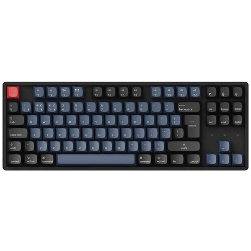 Беспроводная клавиатура Keychron K8 Pro Gateron G Pro Brown, черно-синий, русская keychron k8 tkl white led gateron brown