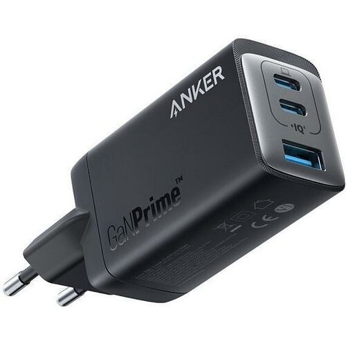 Зарядное устройство Anker GaNPrime 735 65Вт/ для iphone 15 / 14 / 13 / 12 / Зарядка для ноутбуков / Samsung и других смартфонов (A2668), черный