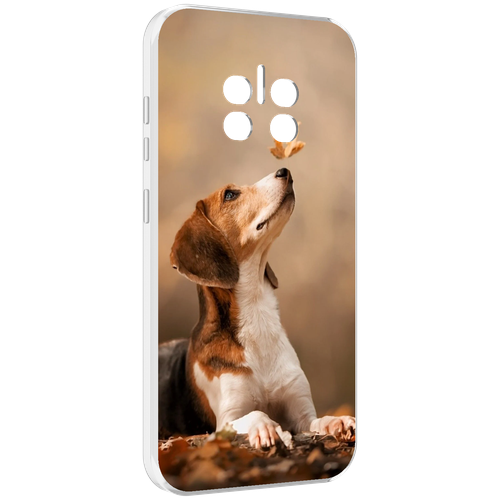 Чехол MyPads бигль-собака для Doogee V11 задняя-панель-накладка-бампер чехол mypads такса собака для doogee v11 задняя панель накладка бампер