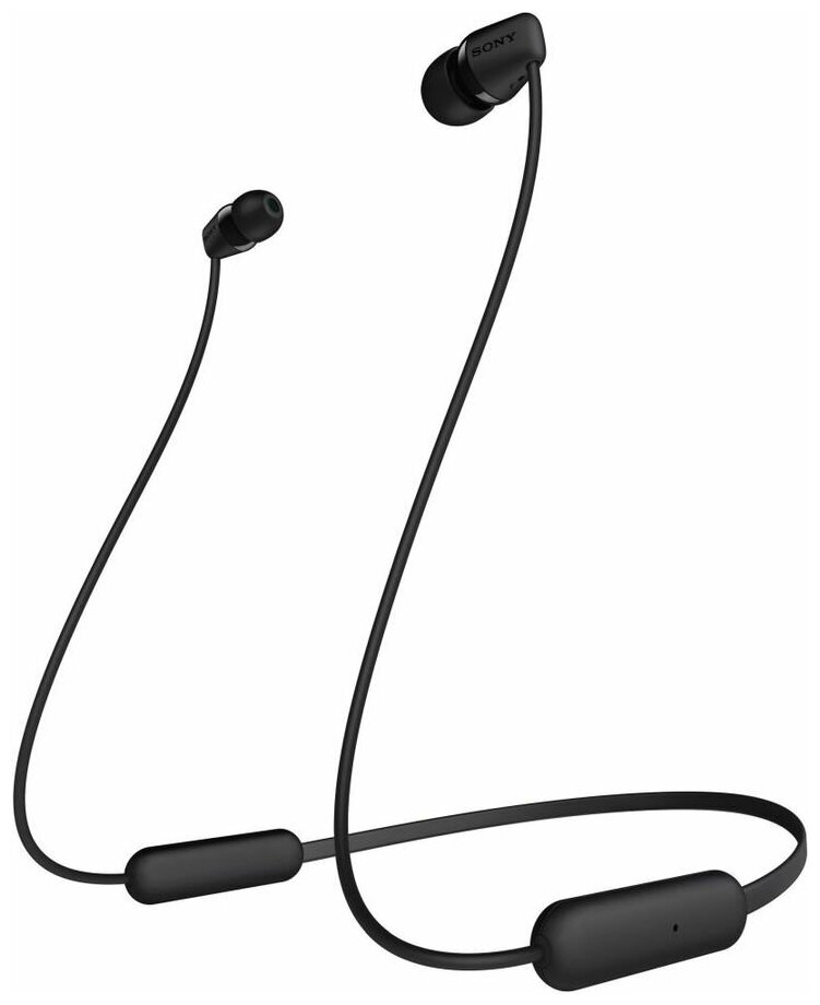 Наушники Sony WI-C200, беспроводные, внутриканальные, черные