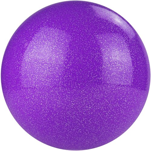 фото Мяч для художественной гимнастики однотонный torres agp-19-09, диаметр 19см., лиловый с блестками