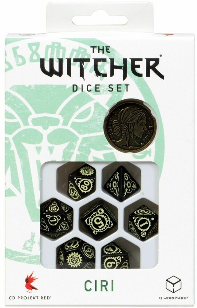 Набор кубиков The Witcher Dice Set: Ciri – The Zireael, 7 шт.