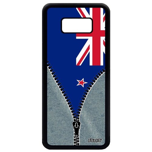 фото Чехол на samsung galaxy s8 plus, "флаг новой зеландии на молнии" государственный туризм utaupia