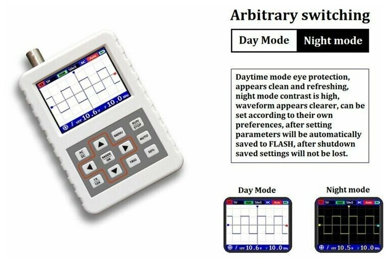 Портативный цифровой осциллограф FNIRSI DSO PRO (1 канал, 5 МГц) - фотография № 15