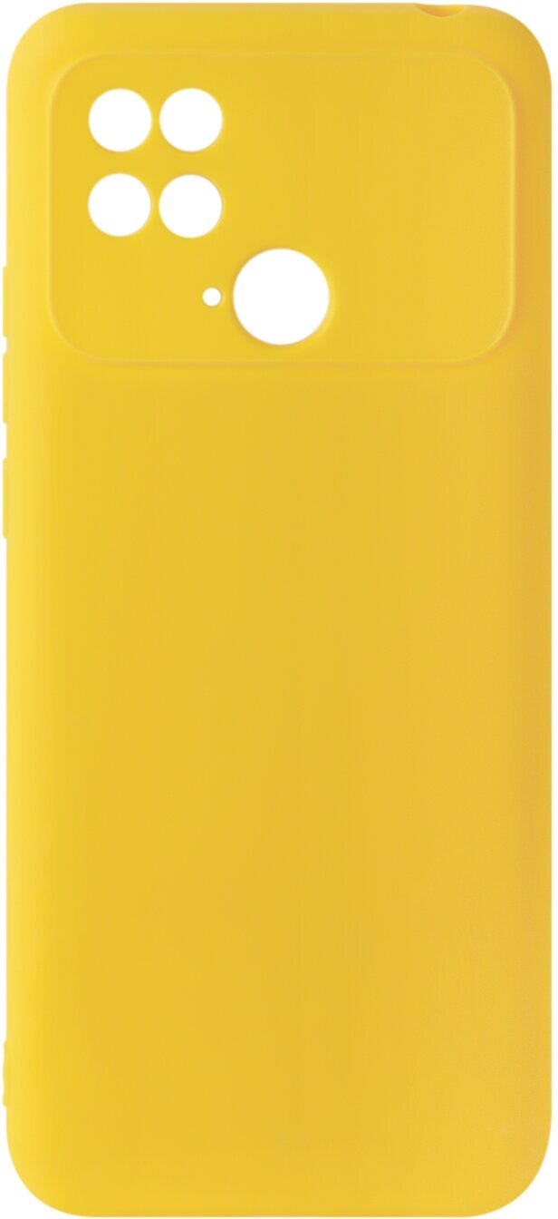 Чехол для Xiaomi Poco C40/Сяоми Поко С40 с защитой камеры и подложкой желтый