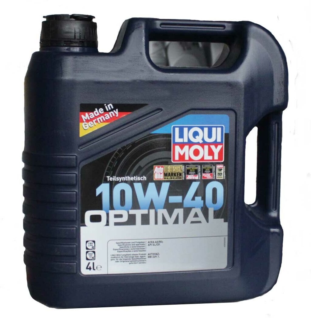 LIQUI MOLY Optimal 10W-40 4 л. полусинтетическое моторное масло