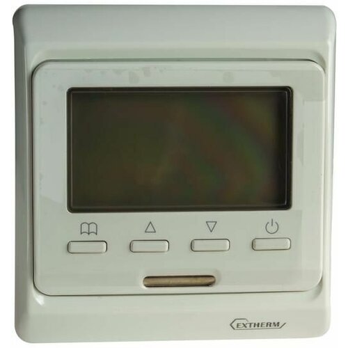 Термостат программируемый ST-16 (HW-500; RTC 51.716; R51XT; ETT-1) 3.5кВт 16А для теплых полов датчик пола; датчик воздуха бел. EXTHERM ST16