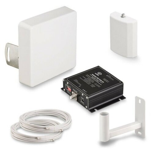 фото Усилитель сигнала сотовой связи 2g gsm1800 и 4g lte1800 (60 dbi) - комплект kroks krd-1800