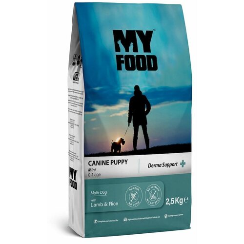 Myfood Canine Puppy Mini Multi-Dog with Lamb & Rice полнорационный сухой корм для щенков мелких пород, с ягненком и рисом - 2,5 кг