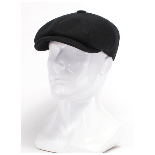 фото Кепка antar 046914ч из шерстяной ткани, размер 62-63, черный