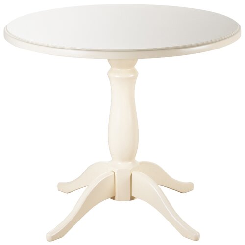 фото Стол кухонный мебелик мауро, d: 90 см, слоновая кость